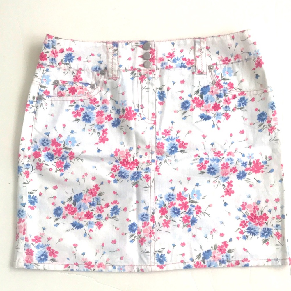 New Ann Taylor LOFT Floral Mini Skirt 2P Petites